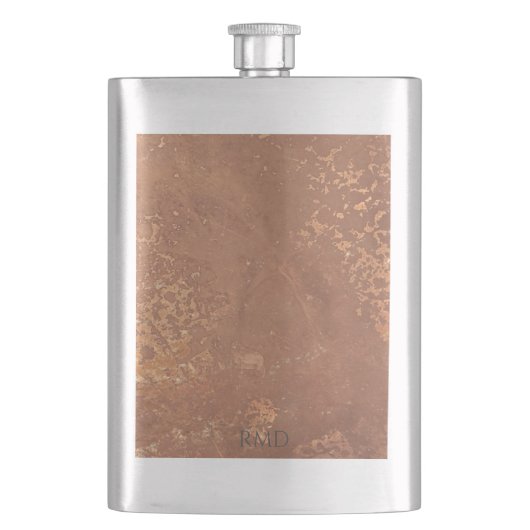 Flasque Ancienne surface de cuivre (devant)