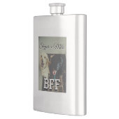 Flasque Animaux de compagnie amis besties ajouter nom anim (Gauche)