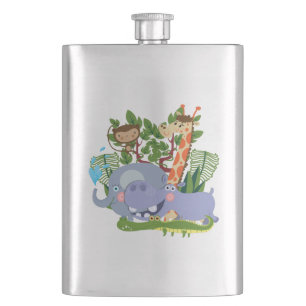 Flasque Animaux mignons de safari