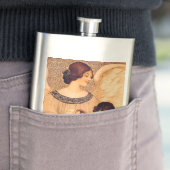 Flasque Antique française au chocolat (En situation)