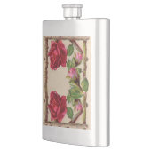 Flasque Antique victorienne vintage ancienne rose rustique (Gauche)