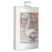 Flasque Aquarelle de Flamant rose exotique (Droite)
