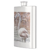 Flasque Aquarelle de Flamant rose exotique (Gauche)
