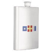 Flasque Aquarelle marine Signal maritime Monogramme (Droite)