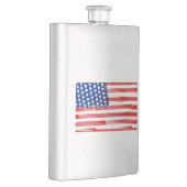 Flasque Aquarelle peinte drapeau américain (Droite)