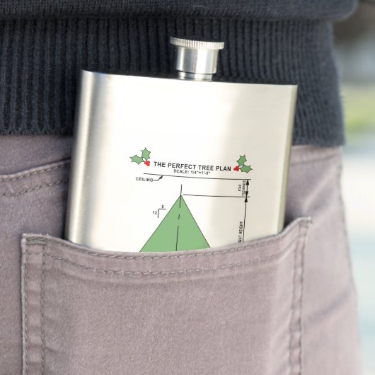 Flasque Arbre de Noël parfait (En situation)