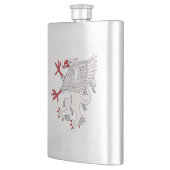Flasque Argent Griffin Rampant (Gauche)