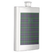 Flasque Argyll District Tartan avec monogramme / nom (Droite)