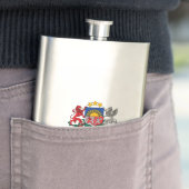 Flasque Armoiries de Lettonie (En situation)