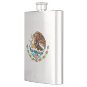 Flasque Armoiries du Mexique - Drapeau du Mexique (Gauche)