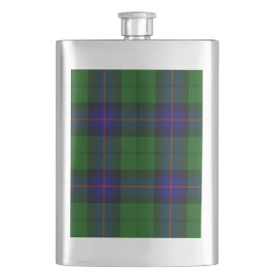 Flasque Armstrong clan tartan bleu vert plaid