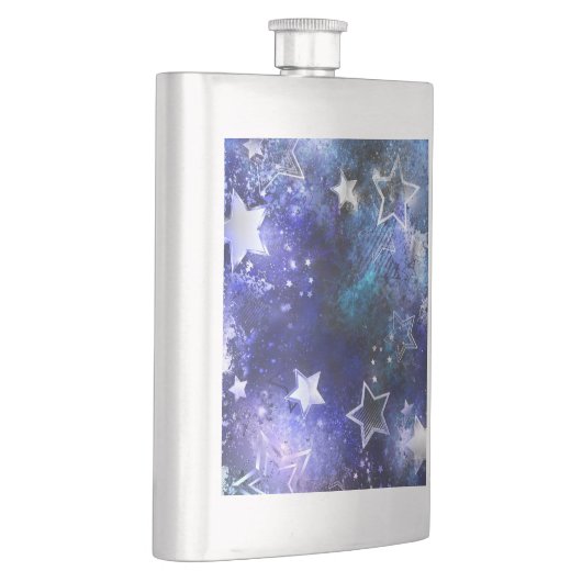 Flasque Arrière - plan spatial avec étoiles (Droite)