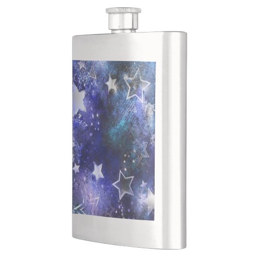 Flasque Arrière - plan spatial avec étoiles (Gauche)