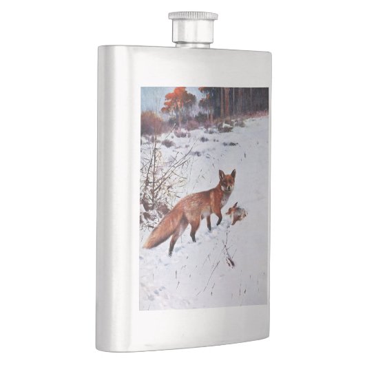 Flasque Art de chasse de Fox rouge (Droite)