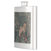 Flasque Art de faune de renard de verdure de William Morri (Gauche)