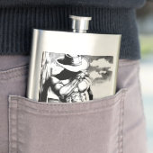 Flasque Art original Cowboy Dessin Cool classique Hip (En situation)