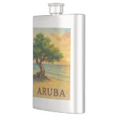 Flasque Aruba Eagle Beach Divi Tree Golden Hour (Gauche)