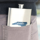 Flasque Asheville Caroline du Nord Grain de bois (En situation)