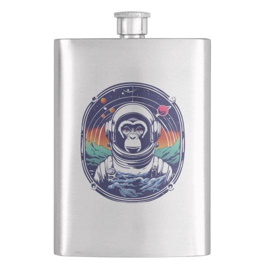 Flasque Astronaute du singe spatial (devant)