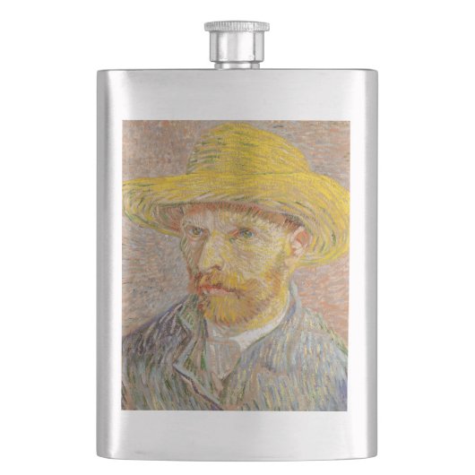 Flasque Autoportrait impressionniste de Vincent Van Gogh (devant)
