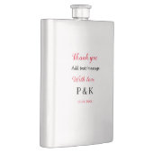 Flasque Avec amour ajoutez lettre nom de couple merci ajou (Droite)