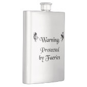 Flasque Avertissement : Protégé par des féeries (Droite)