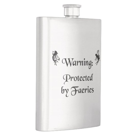 Flasque Avertissement : Protégé par des féeries (Droite)