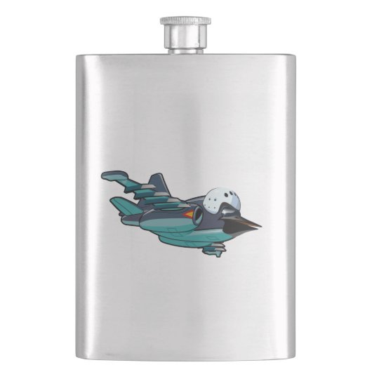 Flasque Avion de caricature (devant)