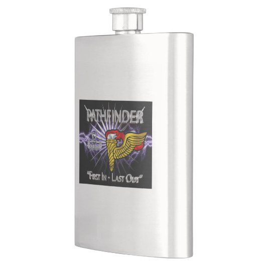 Flasque Badge Pathfinder - "Premier En Dernier" (Gauche)