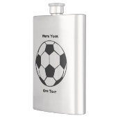 Flasque Balle de football - Écrivez votre propre texte (Gauche)