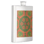 Flasque Ballon classique Kaleidoscope orange et vert (Droite)