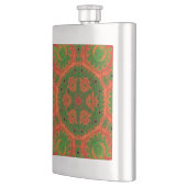 Flasque Ballon classique Kaleidoscope orange et vert (Gauche)