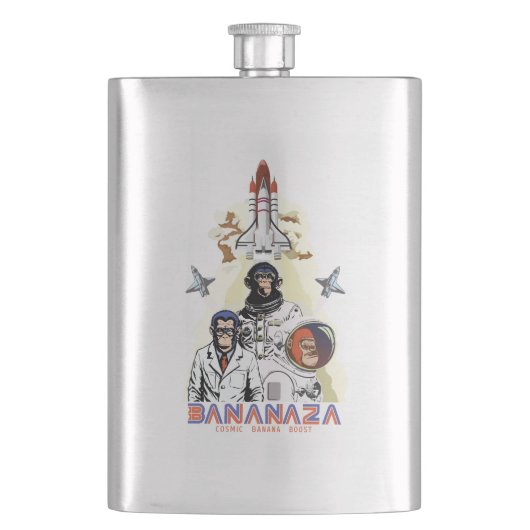 Flasque BANANAZA : Équipe de singes de l'espace (devant)