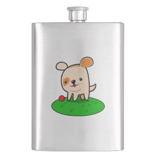 Flasque Bande dessinée mignonne de chiot