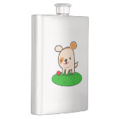 Flasque Bande dessinée mignonne de chiot (Droite)