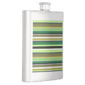 Flasque Bandes blanches vert mignonne (Droite)