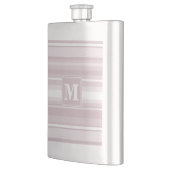 Flasque Bandes de quartz roses monogrammes (Gauche)