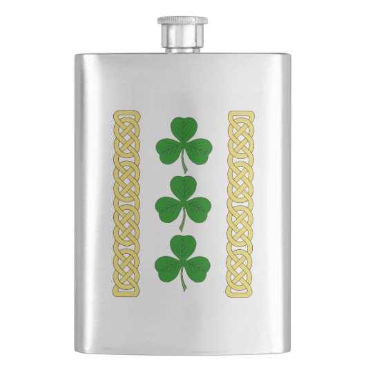 Flasque Bandes trio shamrocks et de nouage (devant)