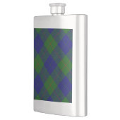 Flasque Barclay tartan bleu vert carreau (Gauche)