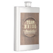 Flasque Baril rustique en bois en faveur mariage TEAM BRID (Droite)