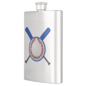 Flasque Base-ball et battes croisées (Gauche)