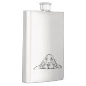 Flasque basset blanc (Droite)