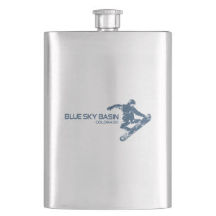 Flasque Bassin Blue Sky Colorado Snowboardeur