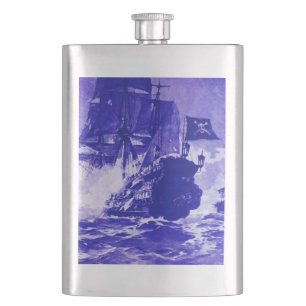 Flasque BATAILLE DE BATEAU EN bleu