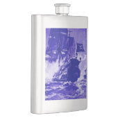 Flasque BATAILLE DE BATEAU EN bleu (Droite)