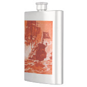 Flasque BATAILLE DE BATEAU EN rouge (Gauche)