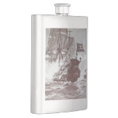Flasque BATAILLE DE NAVIRE PIRATE EN noir (Droite)