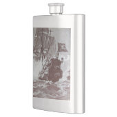 Flasque BATAILLE DE NAVIRE PIRATE EN noir (Gauche)