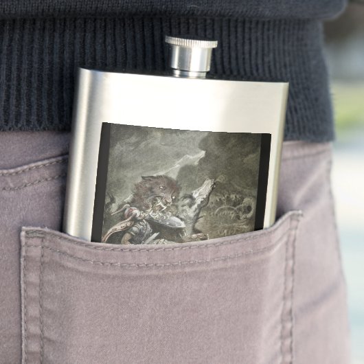 Flasque Batailles d'Oding Fenrir (En situation)