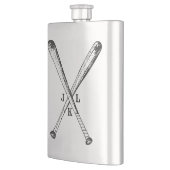 Flasque Bateaux de baseball vintages avec Monogramme (Gauche)